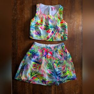 Lilly Pulitzer Hilah Skirt and Crop Top Set Size 0